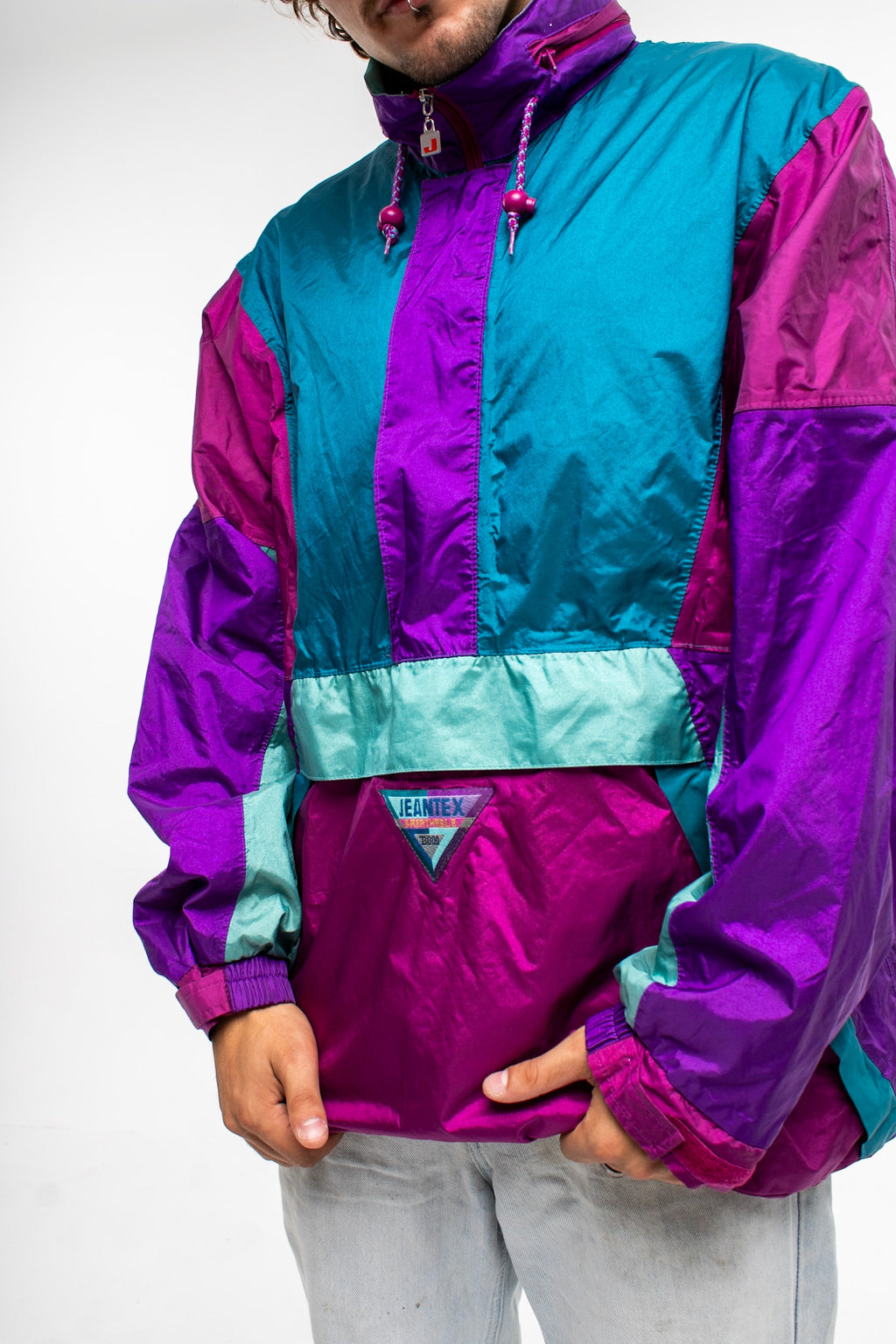 J Jeantex Half-Zip Jacket