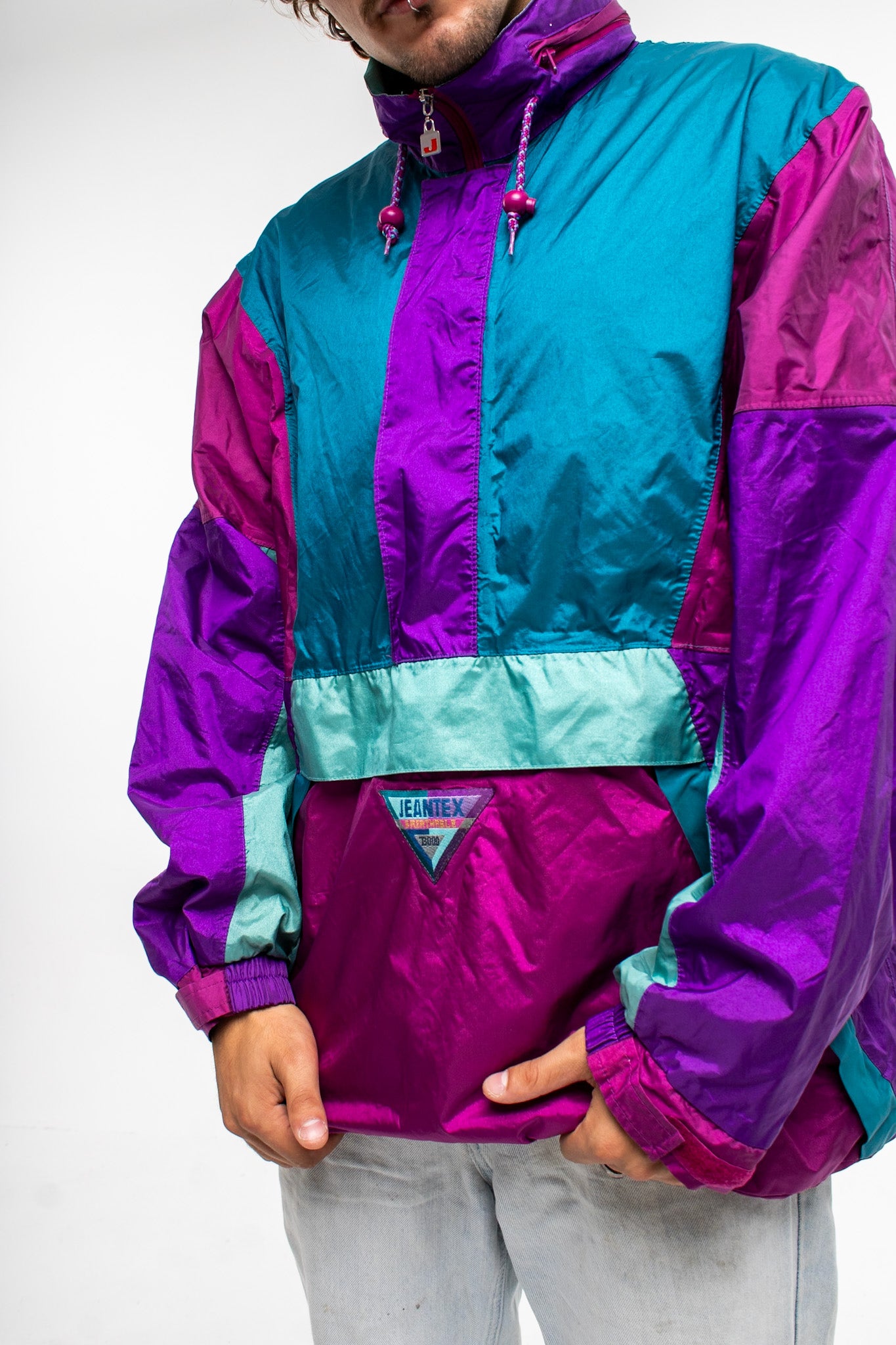 J Jeantex Half-Zip Jacket