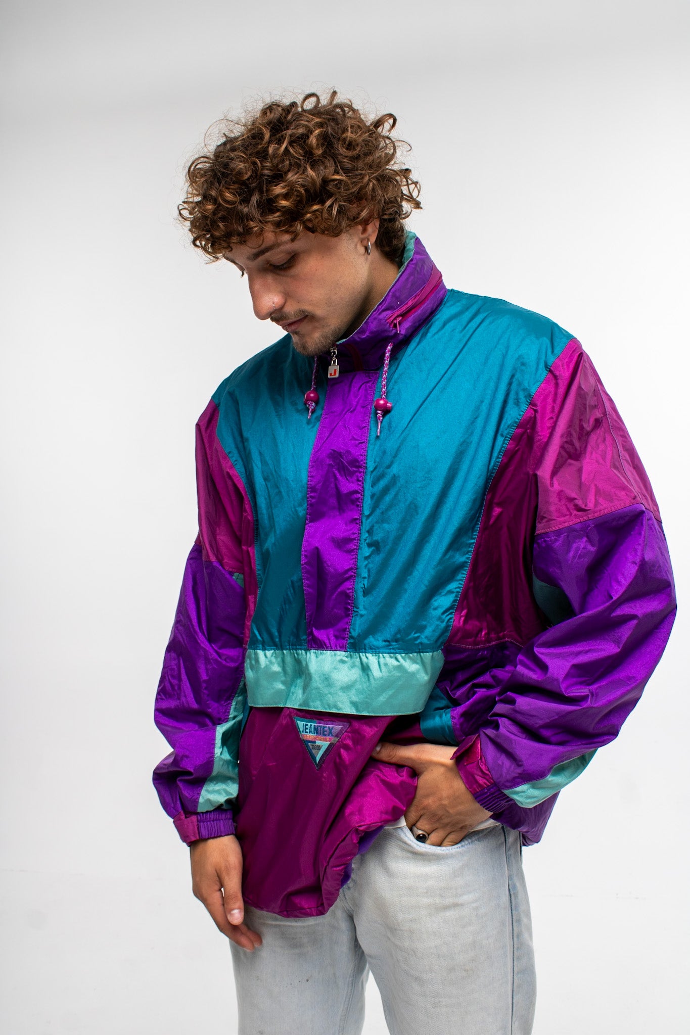 J Jeantex Half-Zip Jacket