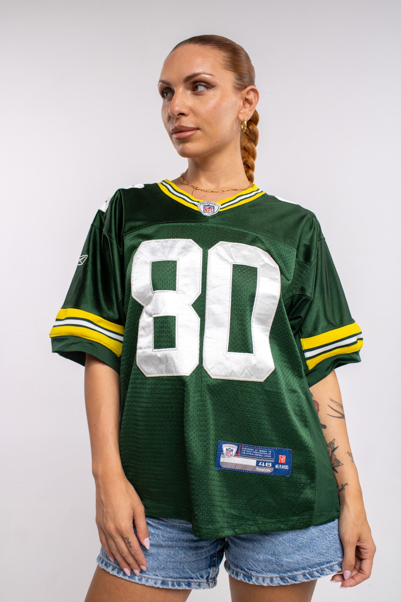 NFL Vintage Reebok Green Bay Packers Jersey