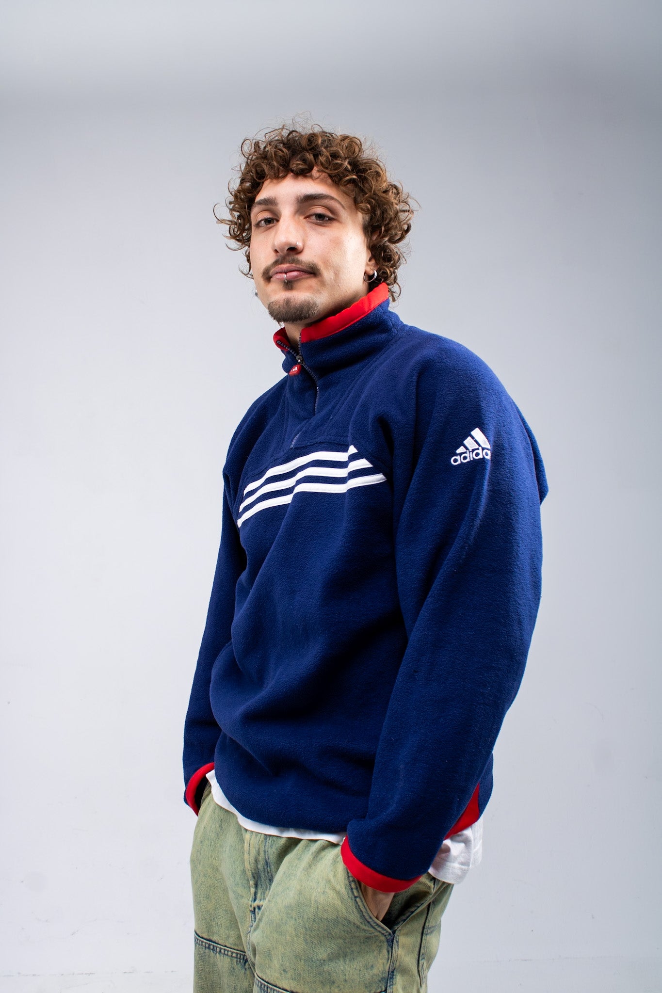 Adidas Half-Zip Fleece Sweatshirt
