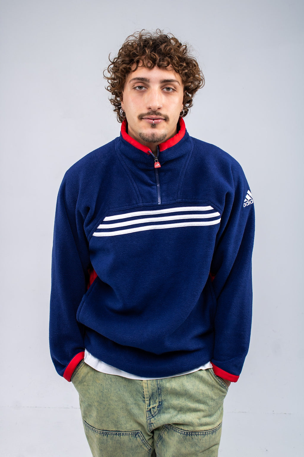 Adidas Half-Zip Fleece Sweatshirt