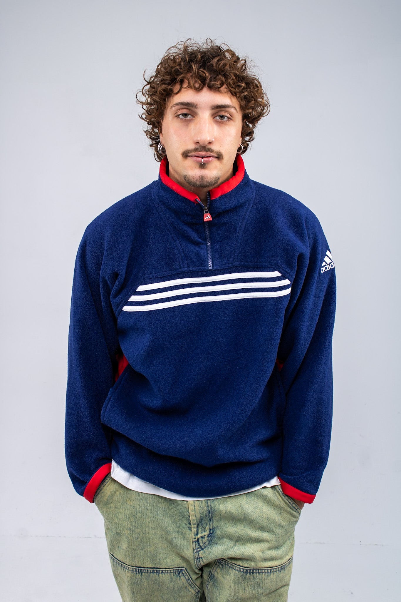 Adidas Half-Zip Fleece Sweatshirt