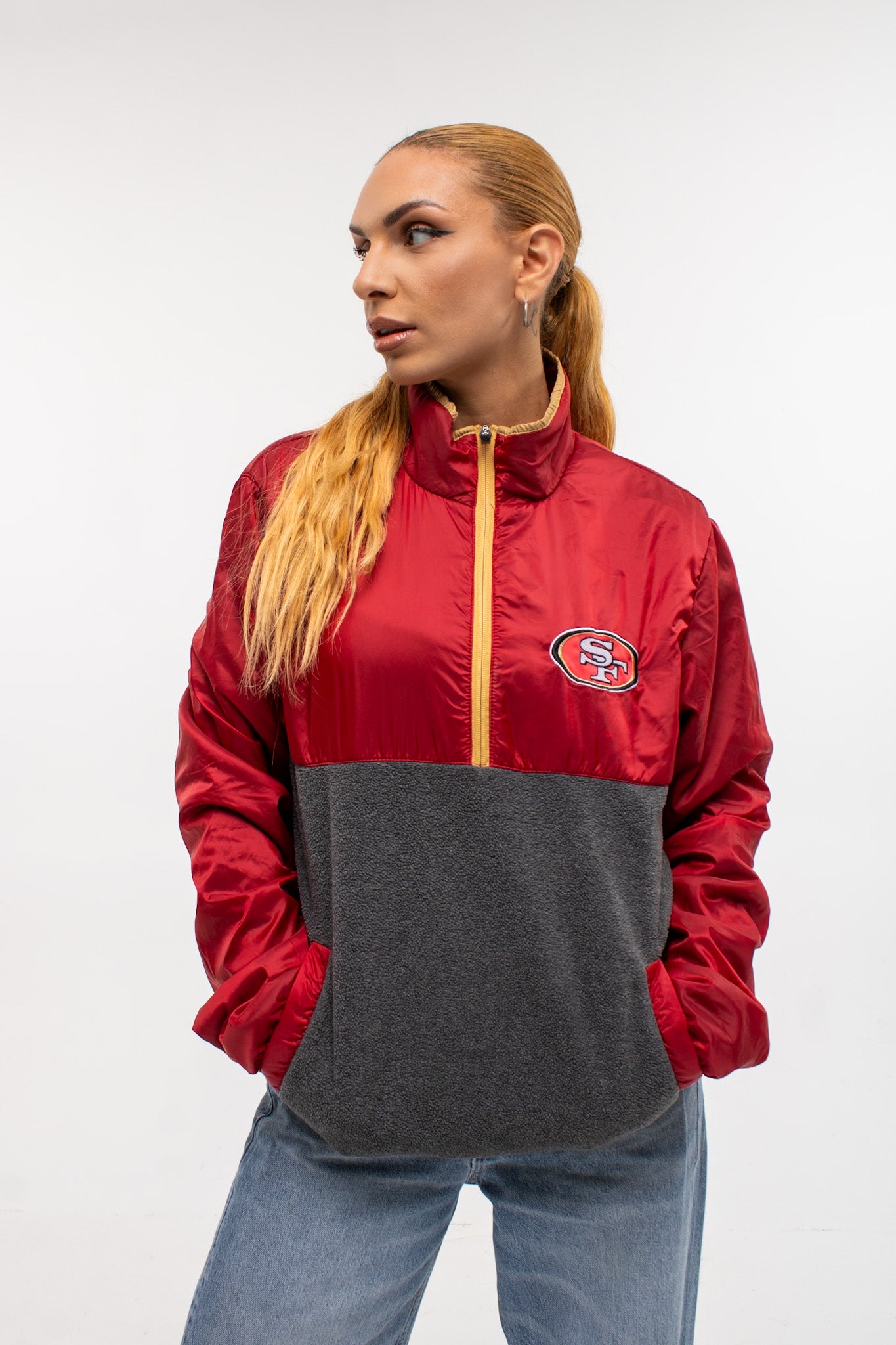 NFL San Francisco 49ers Quarter-Zip Jacket