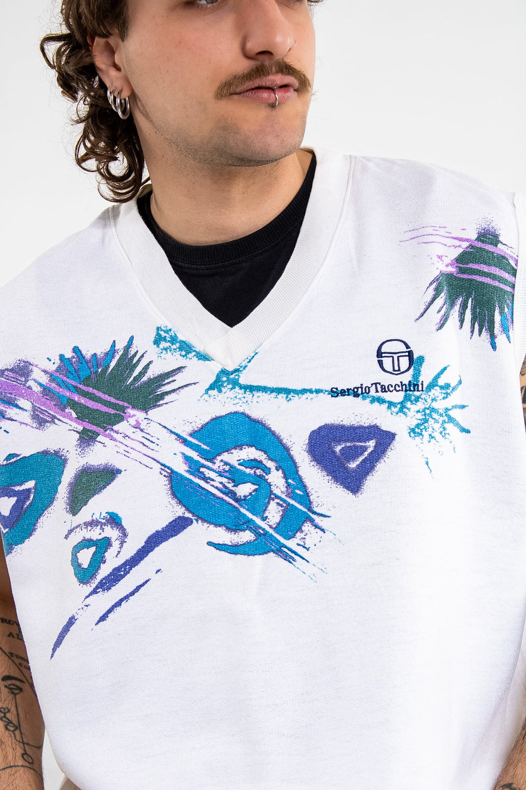 Sergio Tacchini Vintage Vest Sweater