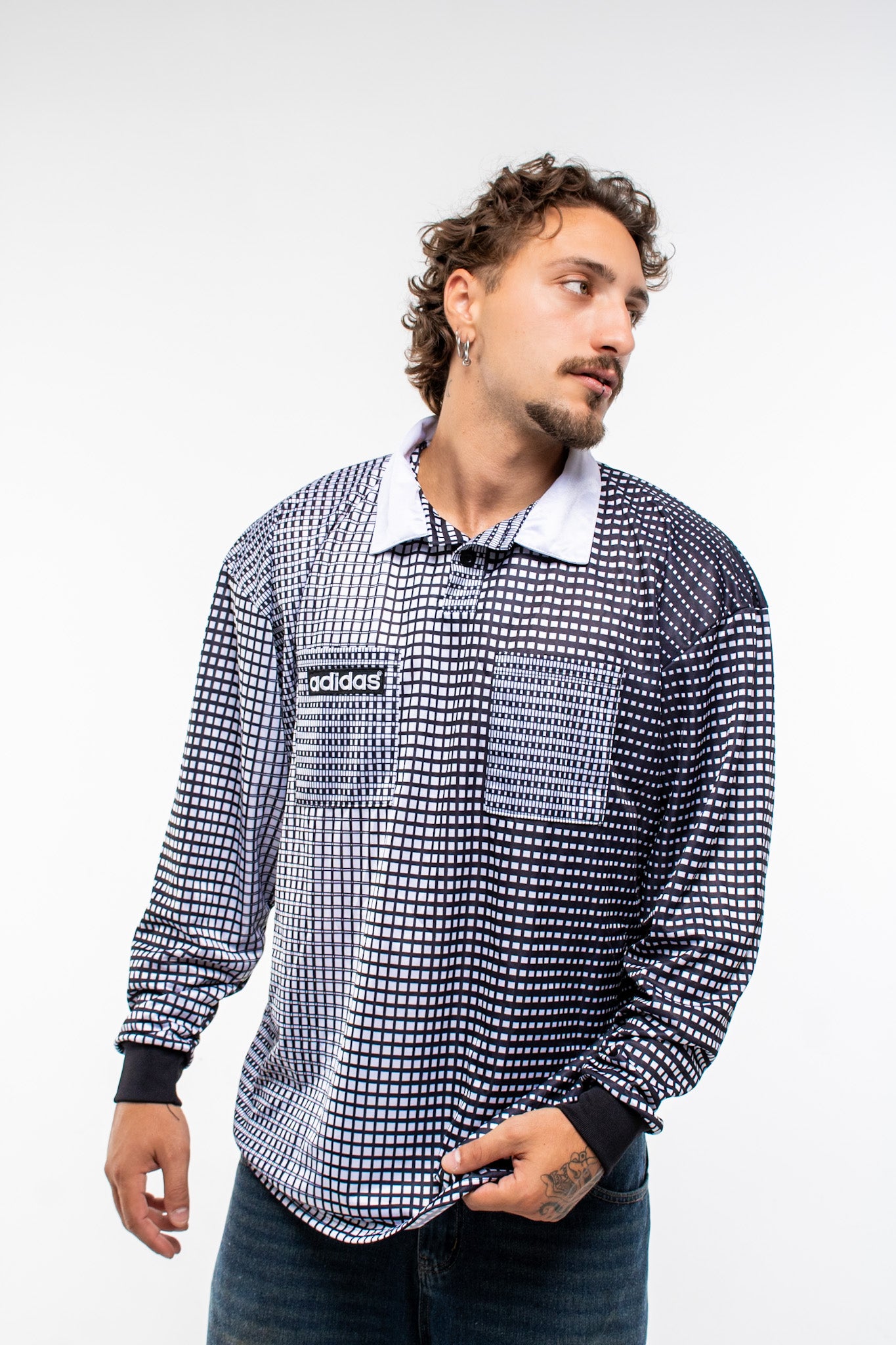 Adidas Vintage Polo Blouse