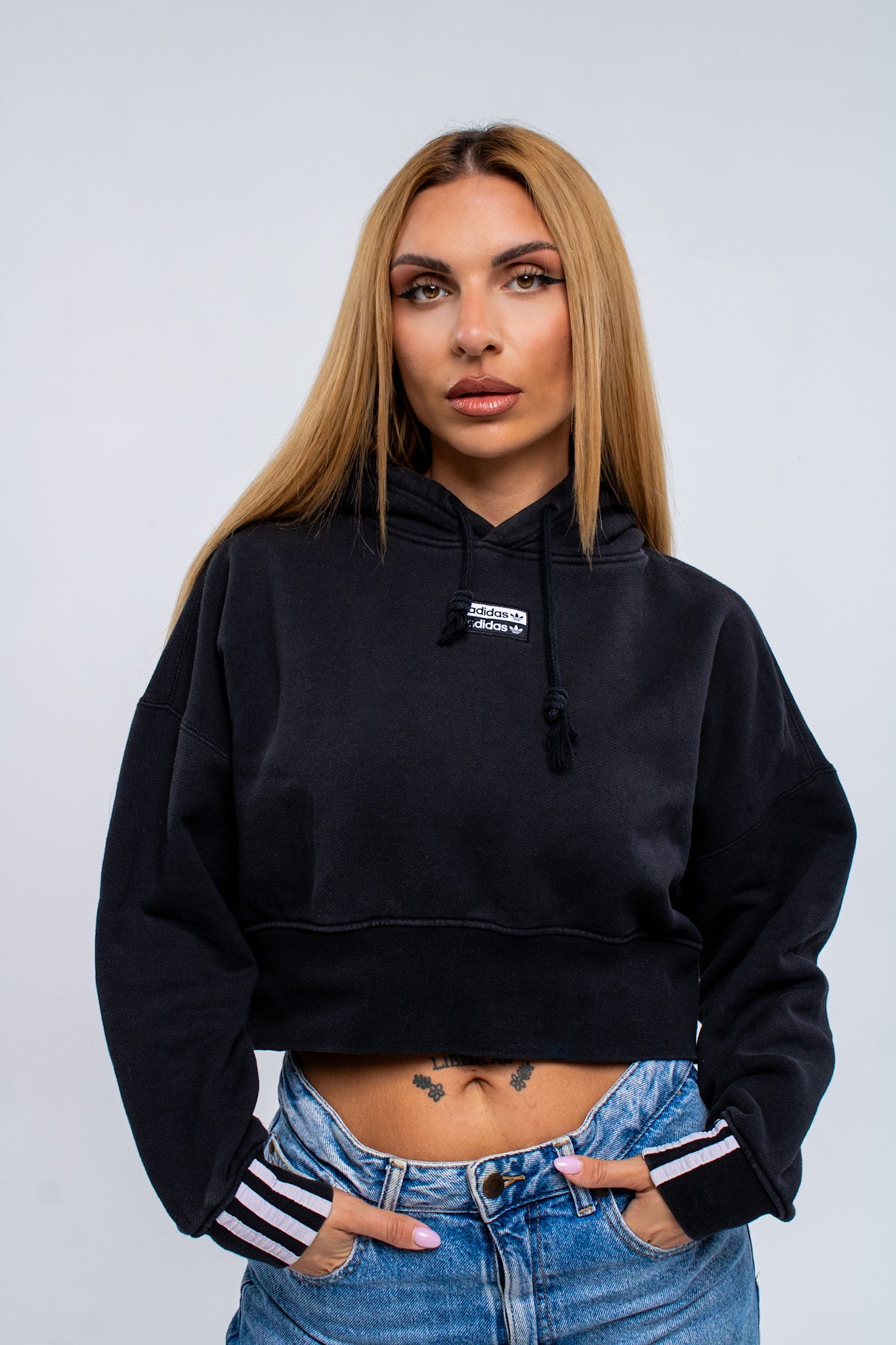 Adidas Cropped Hoodie