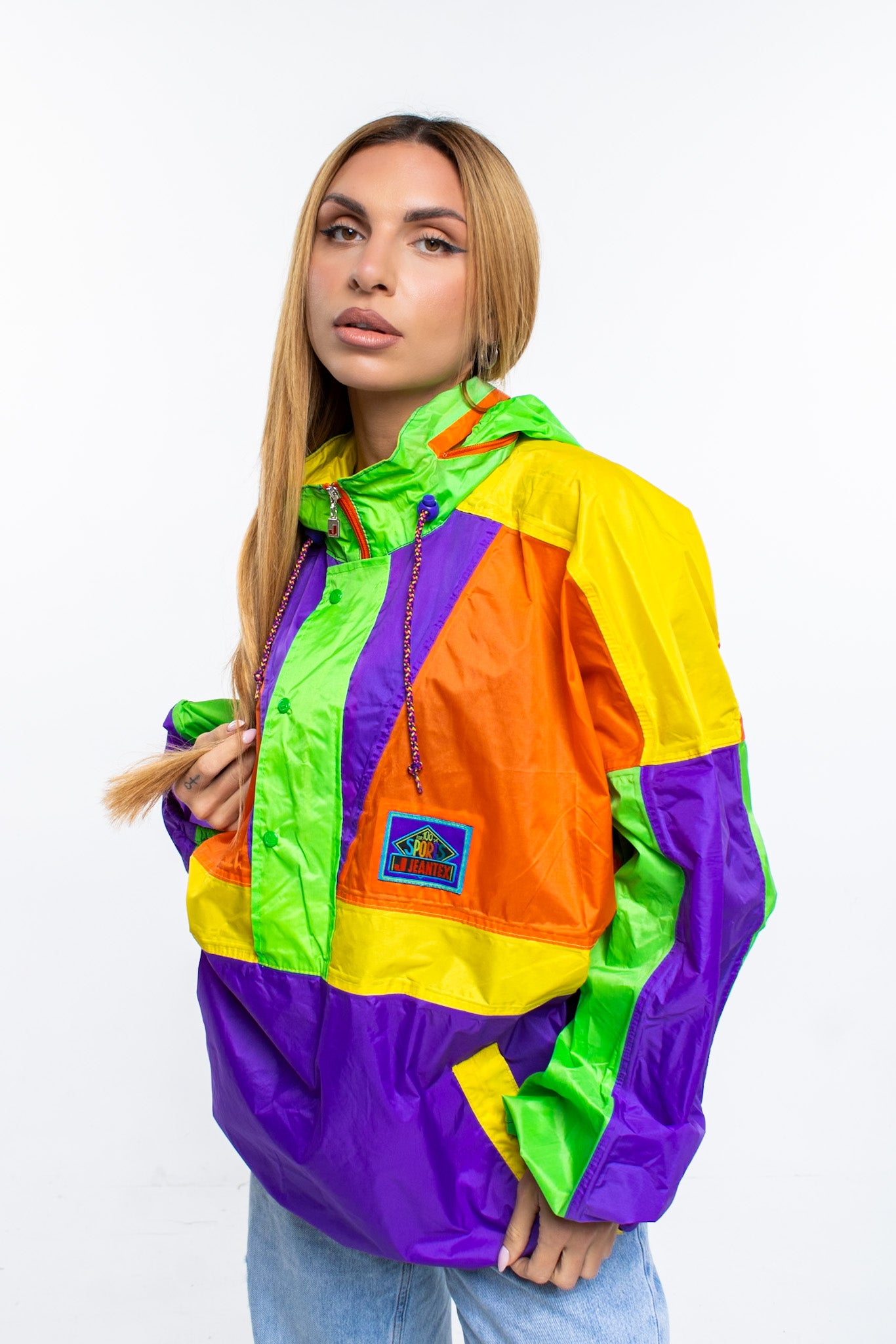 J Jeantex Half-Zip Jacket