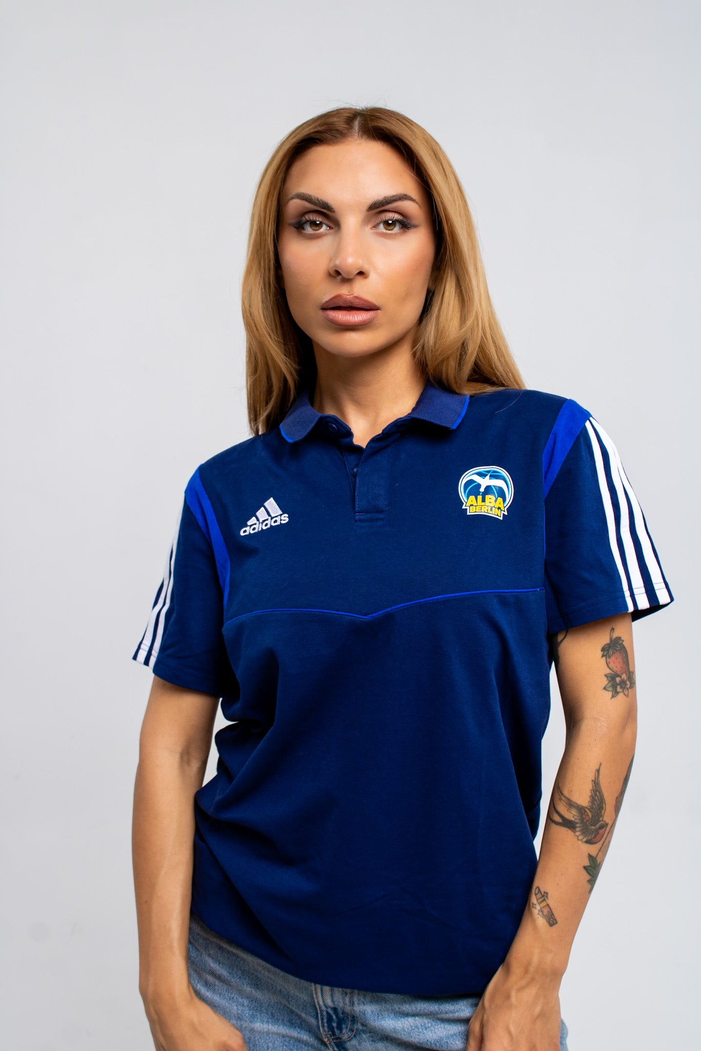 Alba Berlin Adidas Basketball Polo T-shirt