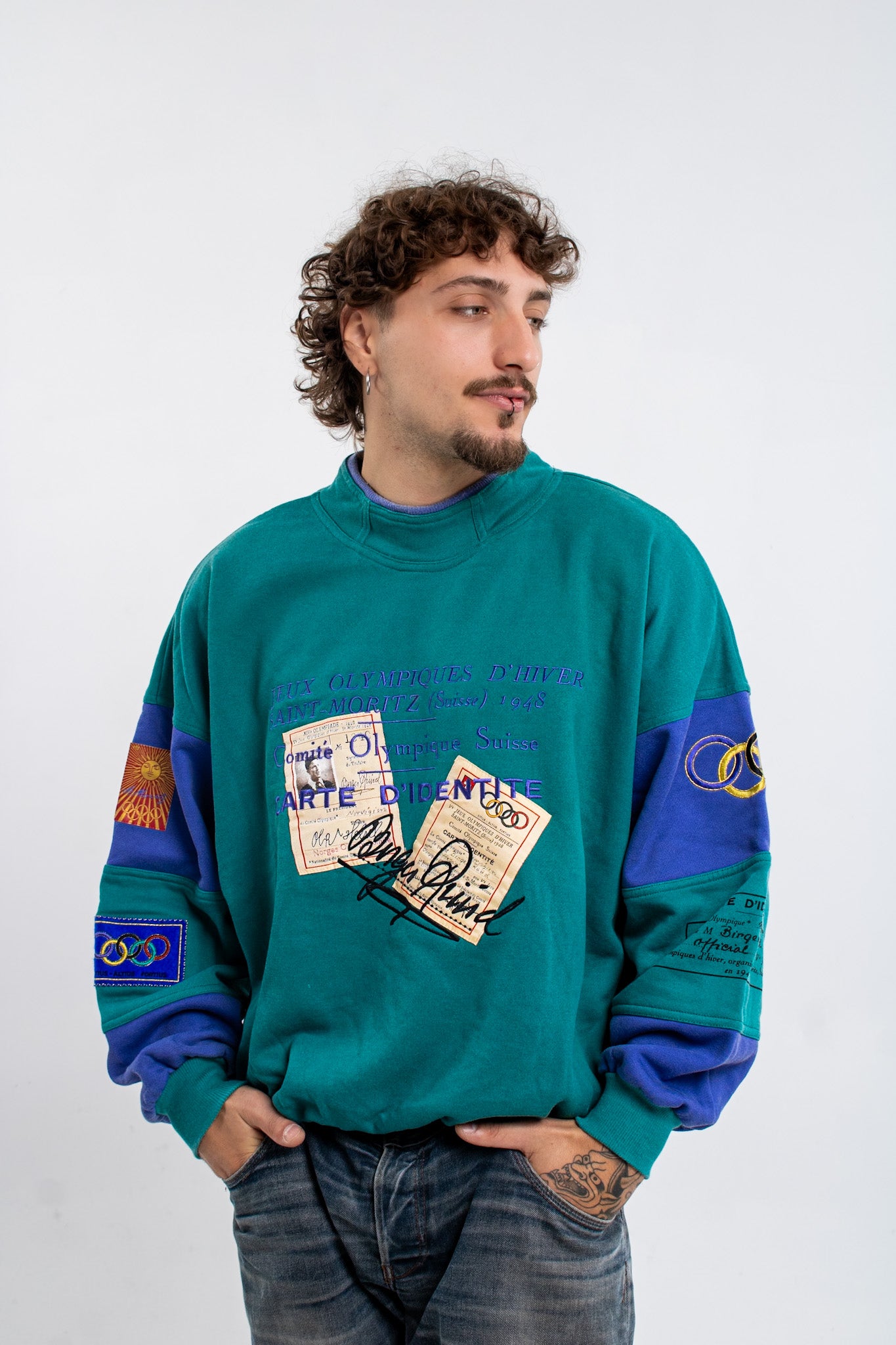 Adidas Olympia Sweater St. Moritz Vintage Pullover