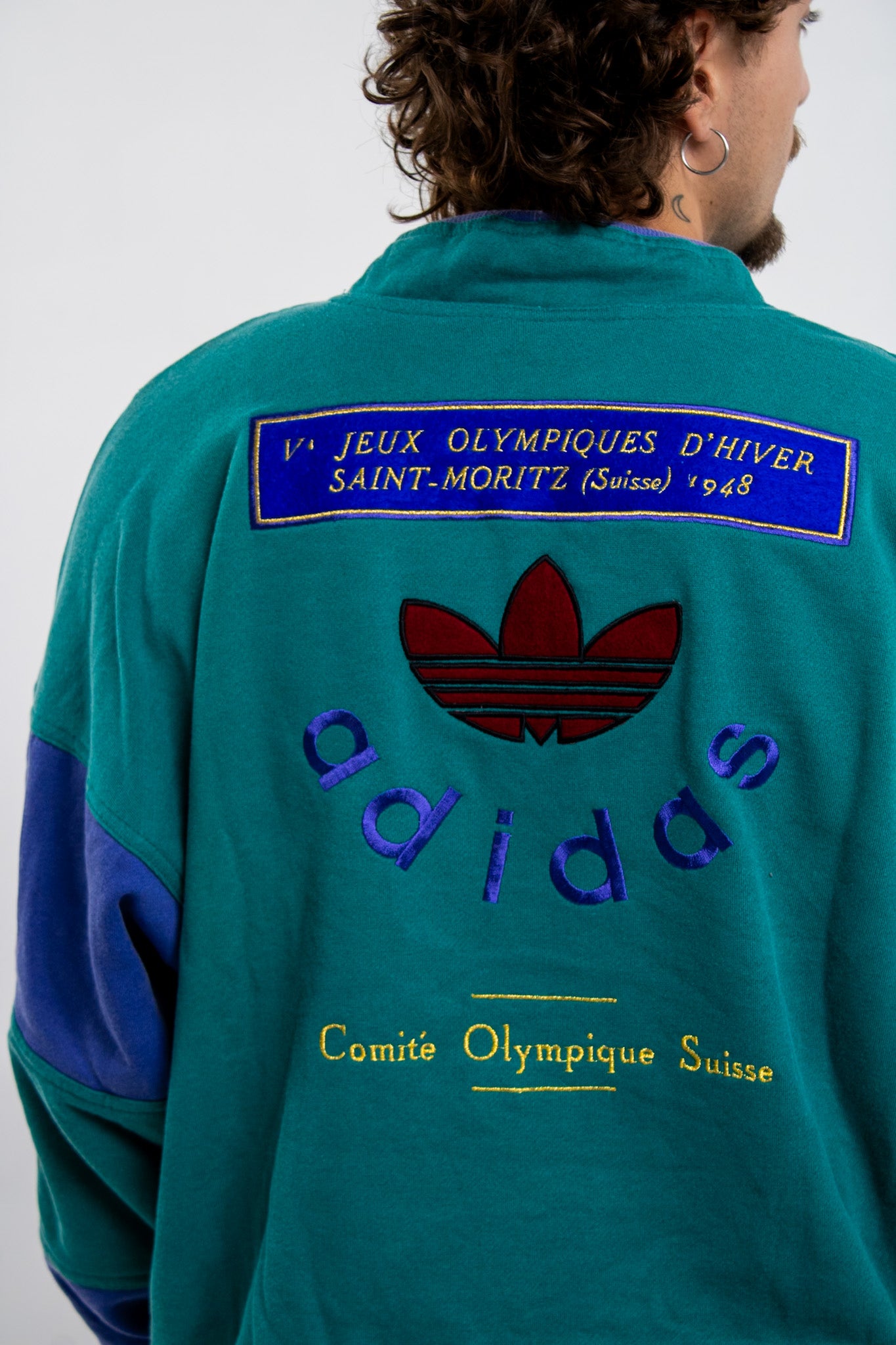 Adidas Olympia Sweater St. Moritz Vintage Pullover