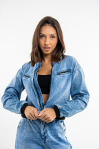 Jean Cropped Jacket