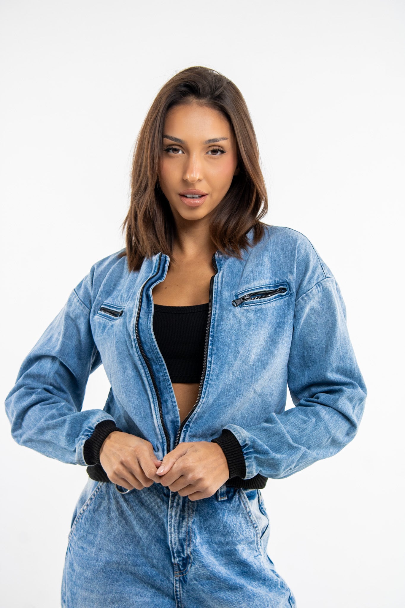 Jean Cropped Jacket