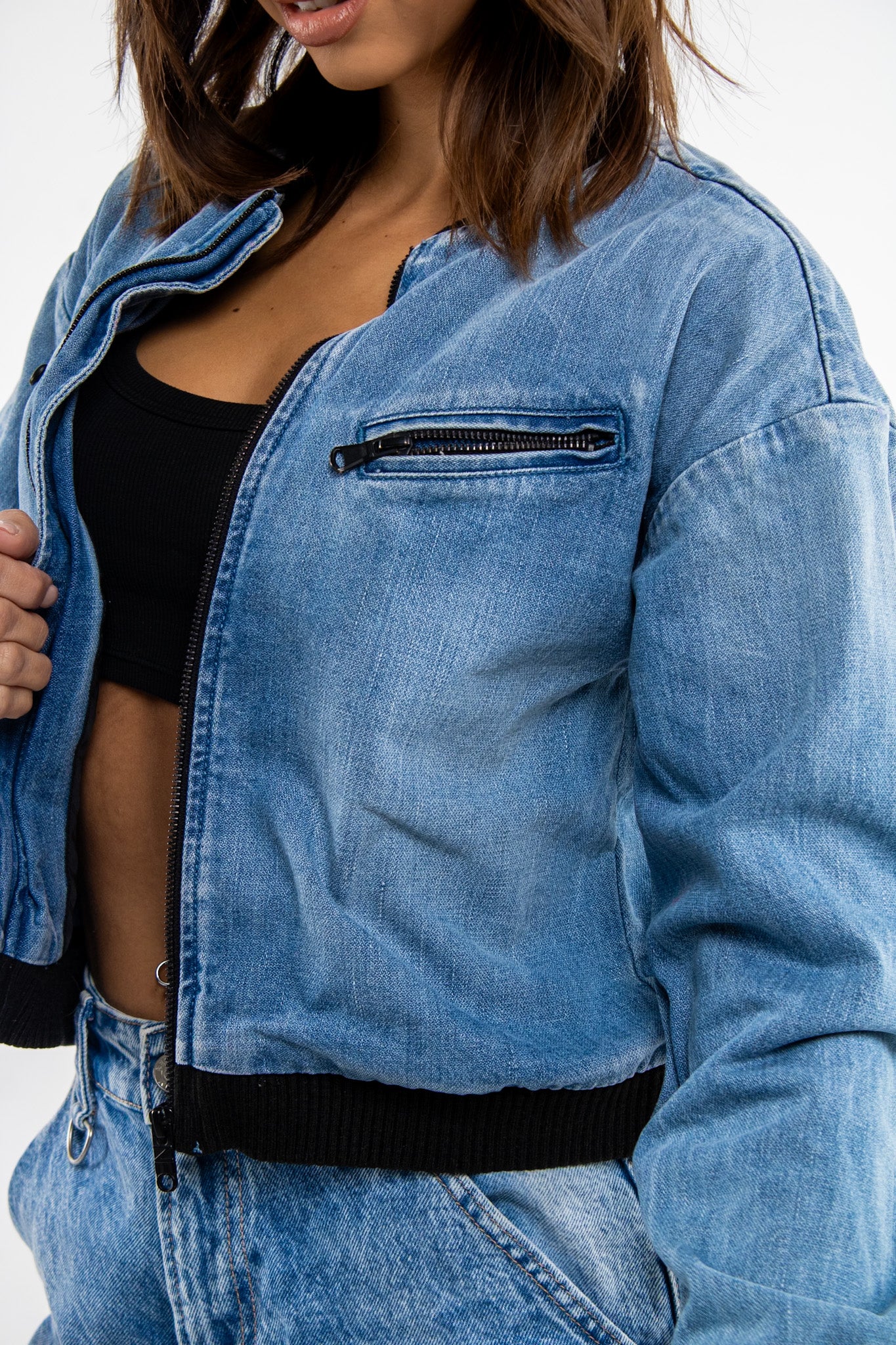 Jean Cropped Jacket