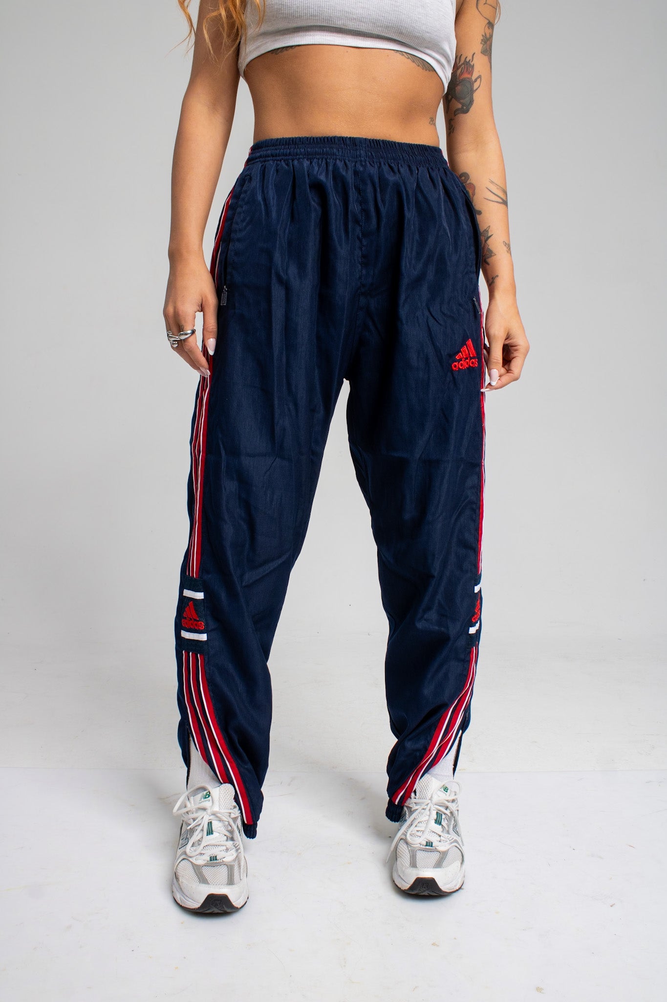 Adidas vintage track pants hot sale