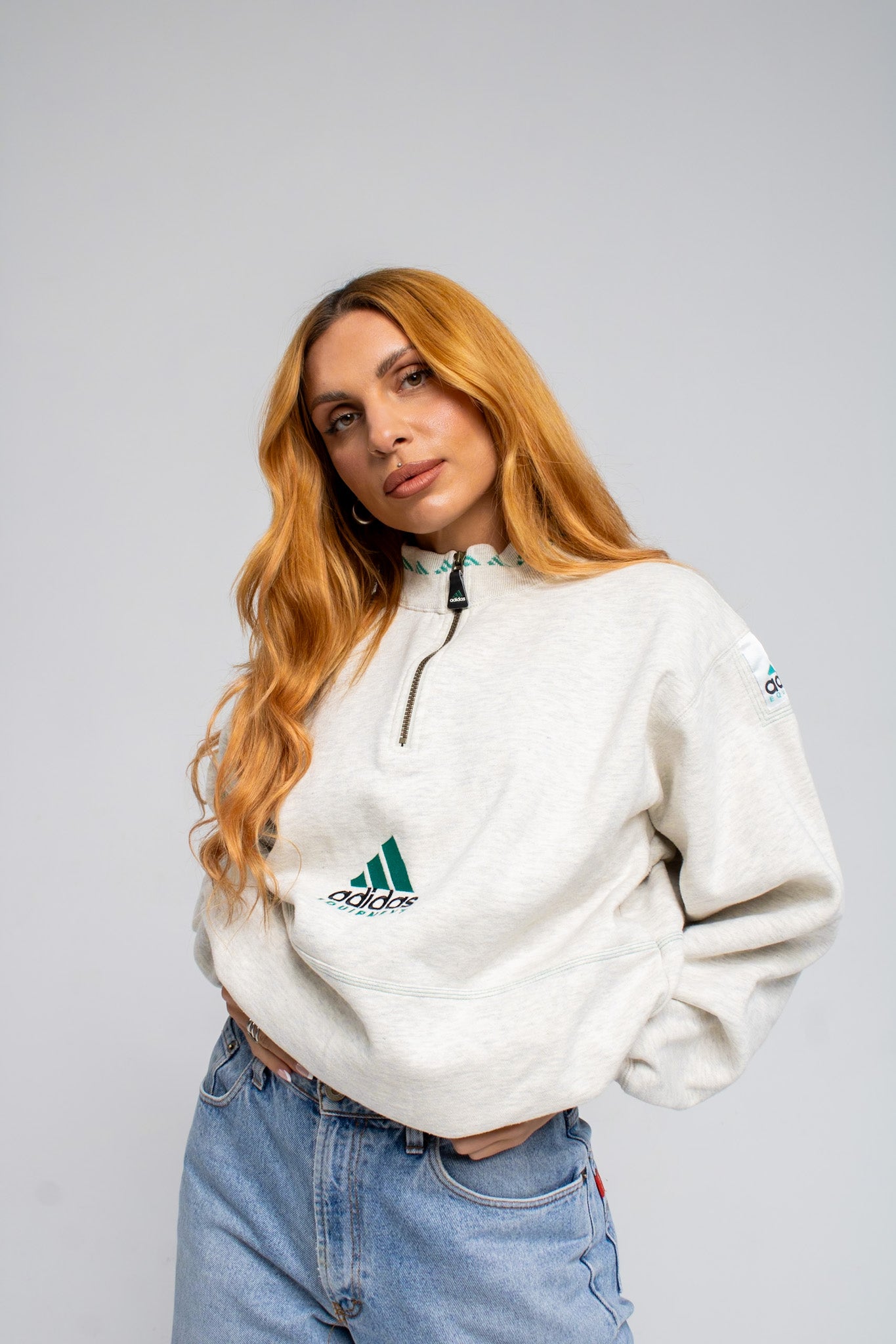 Vintage Adidas Half-Zip Sweatshirt