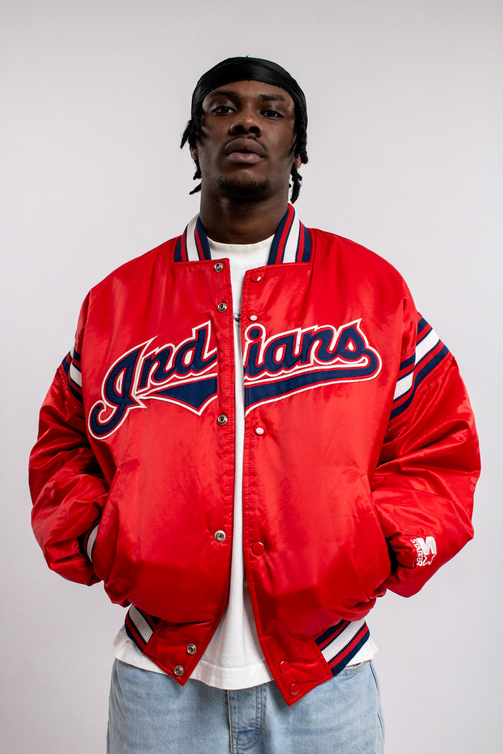 90’s Starter Indians Bomber Jacket