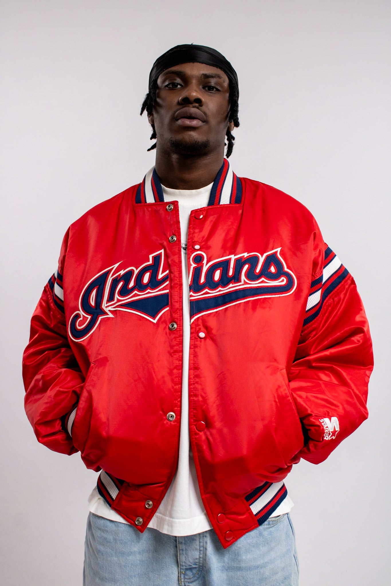 90’s Starter Indians Bomber Jacket