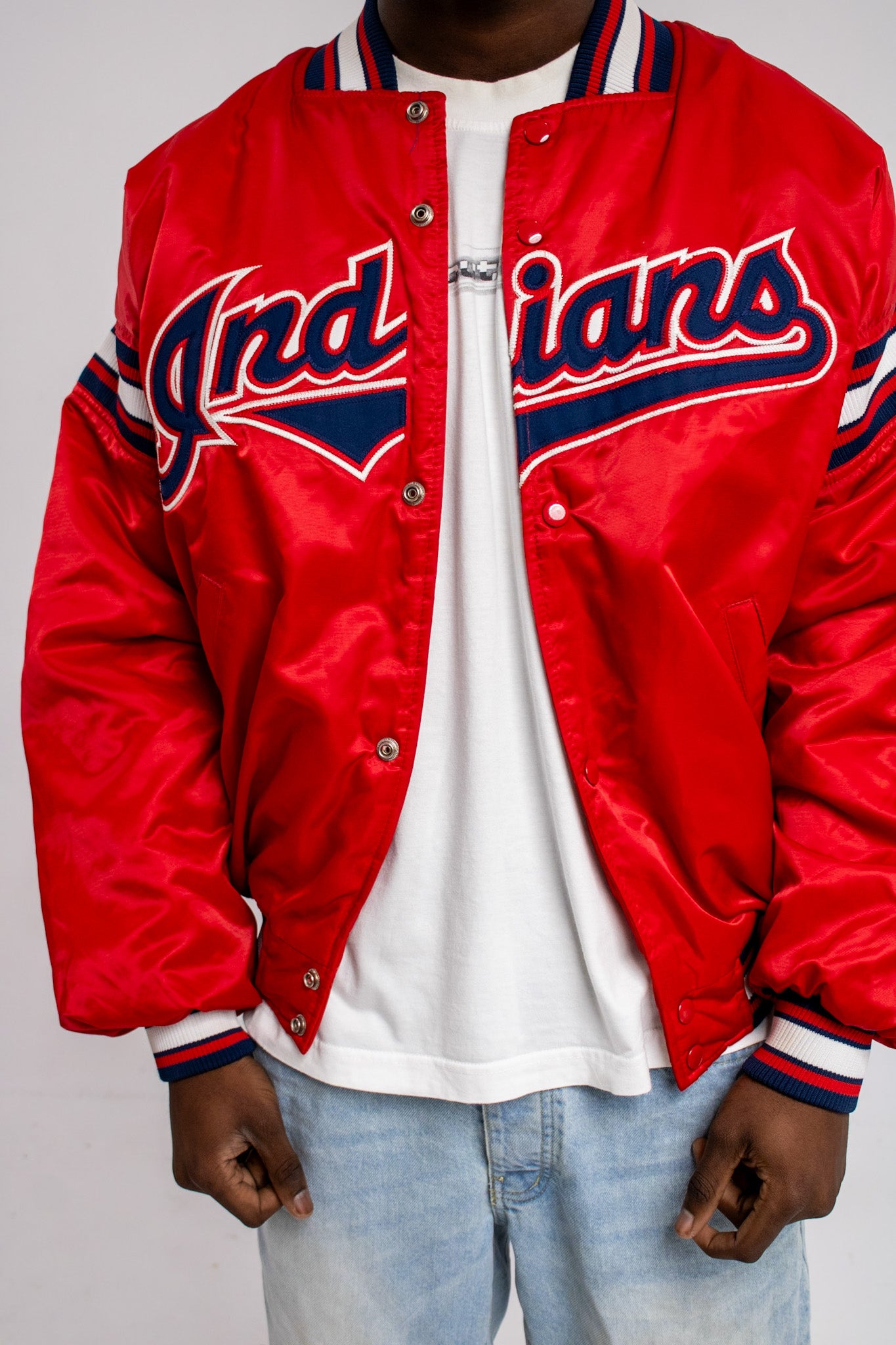 90’s Starter Indians Bomber Jacket