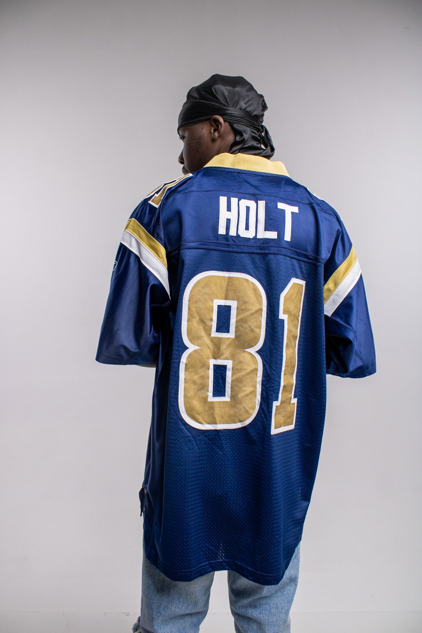 Vintage Torry Holt St. Louis Rams Reebok NFL Sewn Jersey