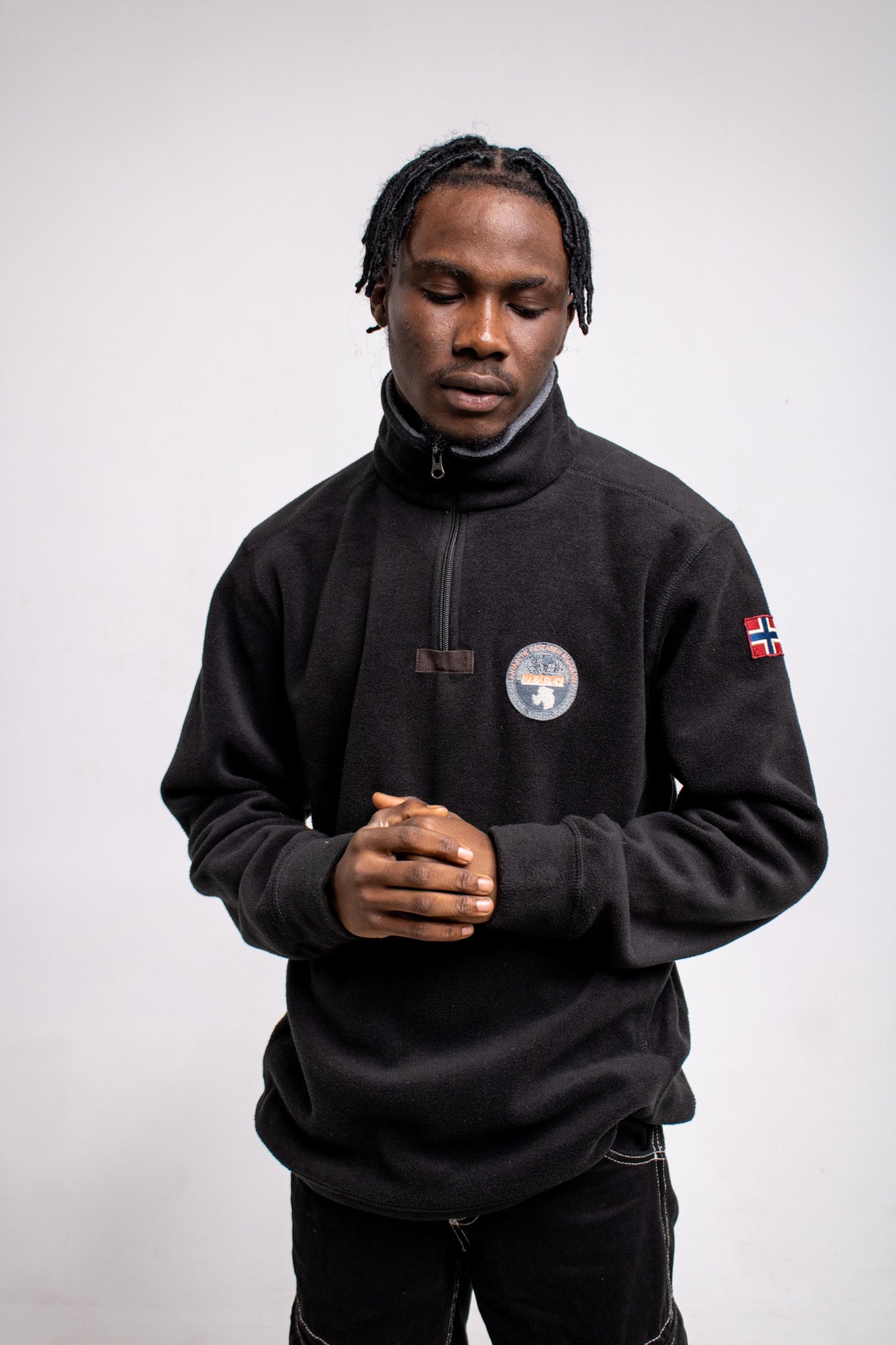 napapijri fleece half-zip