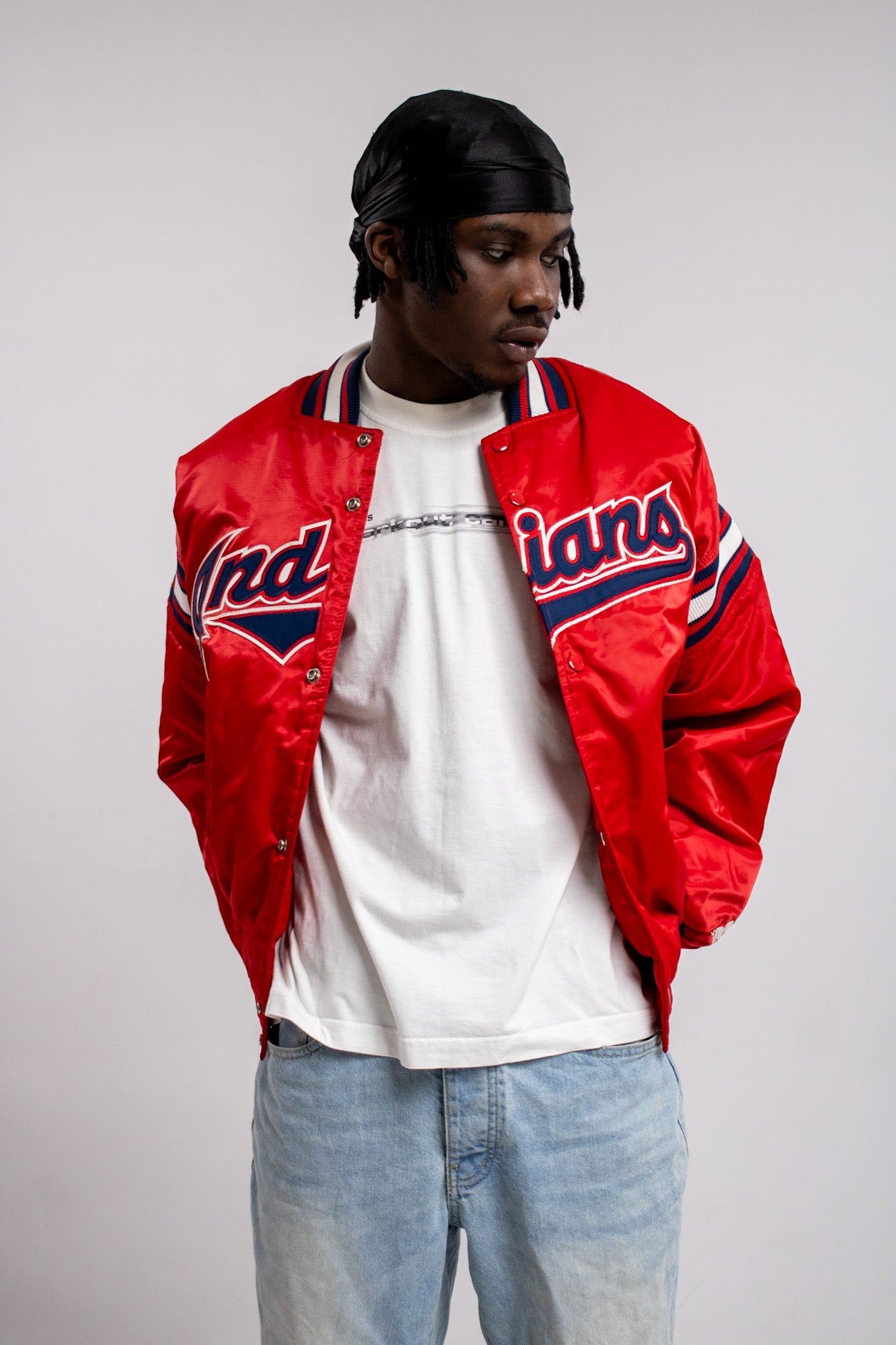 90’s Starter Indians Bomber Jacket