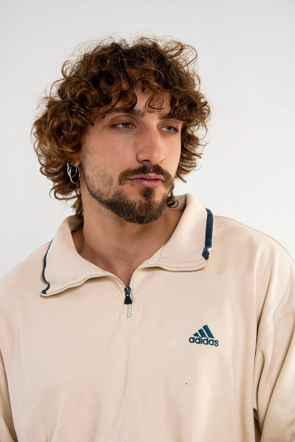 90s Adidas Polo Sweatshirt
