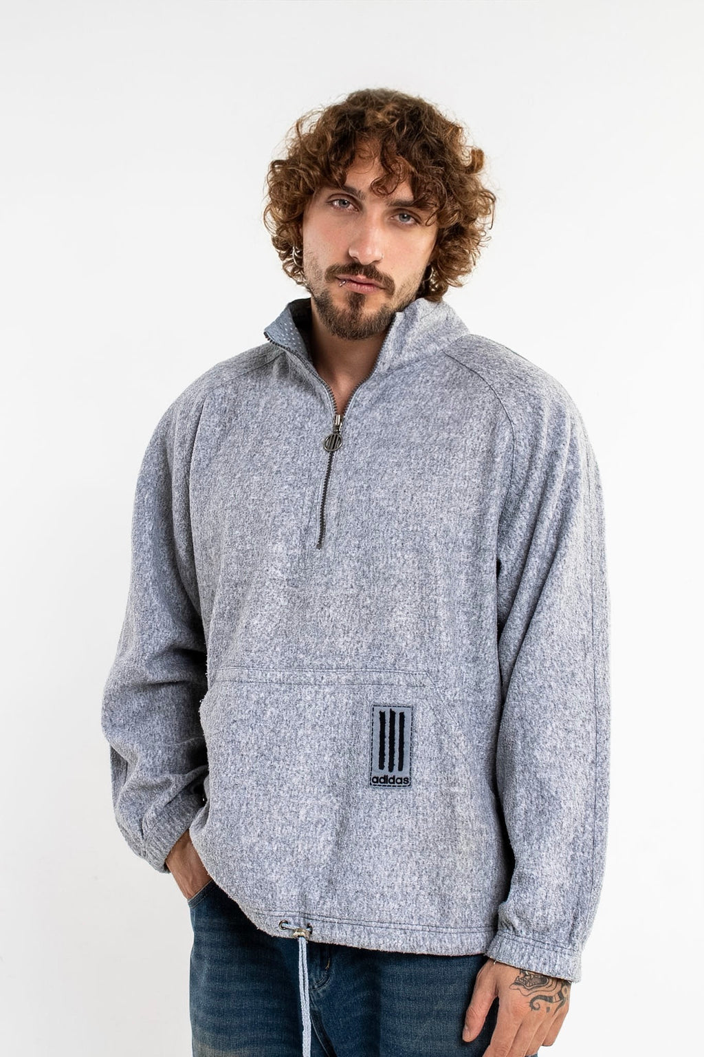 90s Adidas Half- zip Fleece
