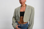 Μεταποιημένο Crop Blazer