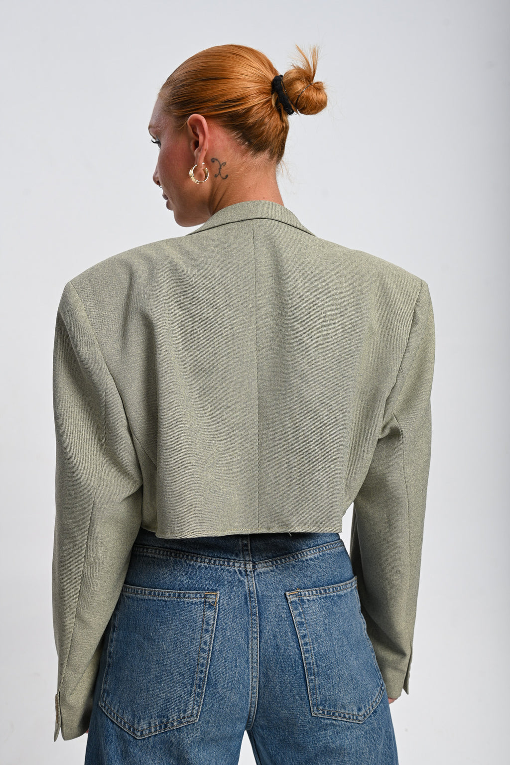 Μεταποιημένο Crop Blazer