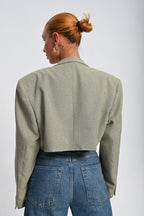 Μεταποιημένο Crop Blazer