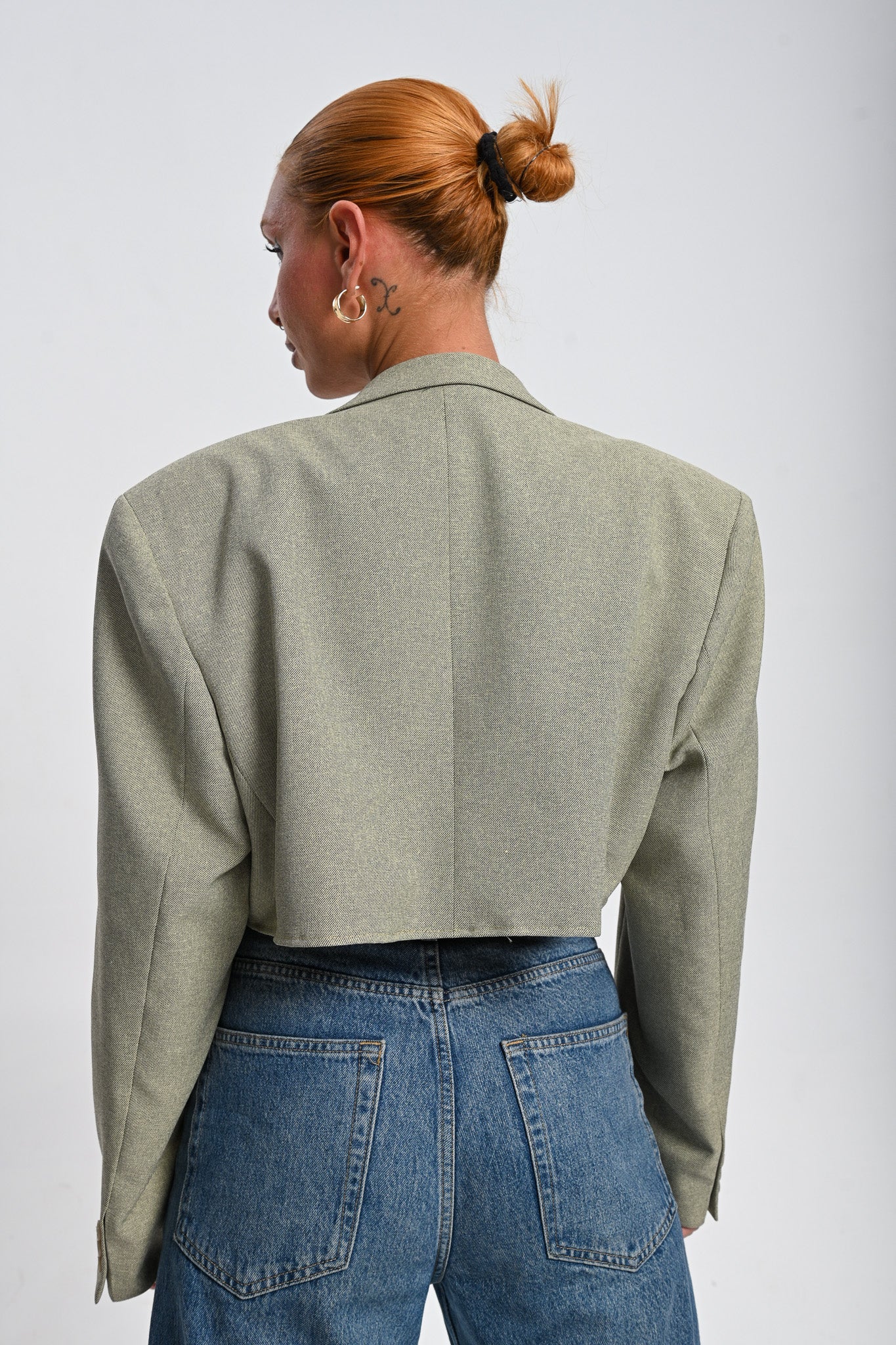 Μεταποιημένο Crop Blazer