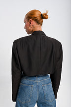 Μεταποιημένο crop blazer