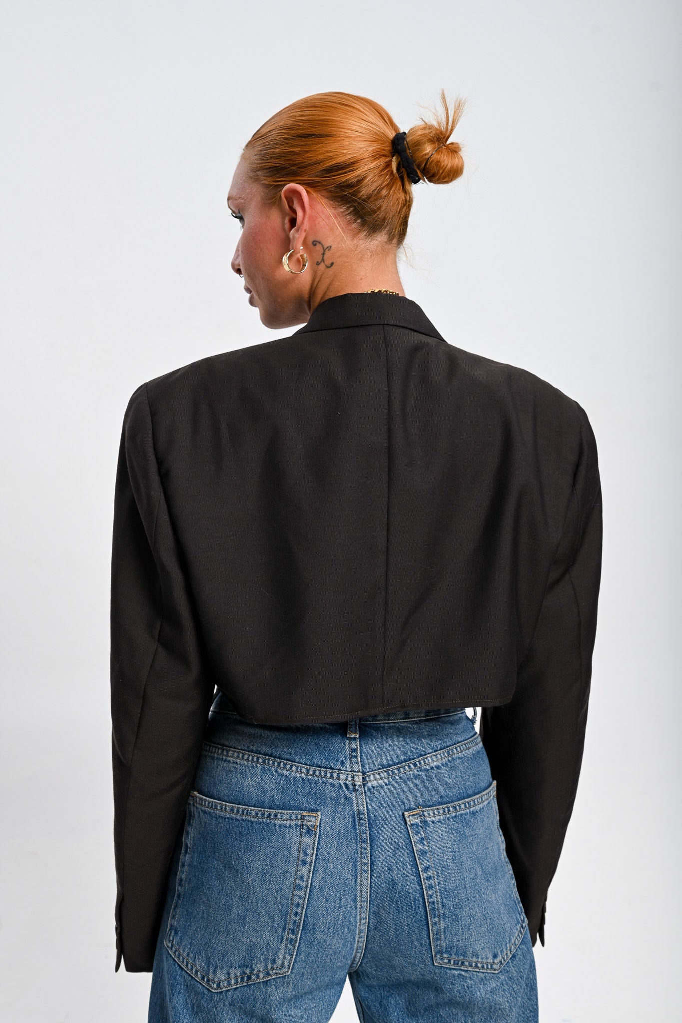 Μεταποιημένο crop blazer