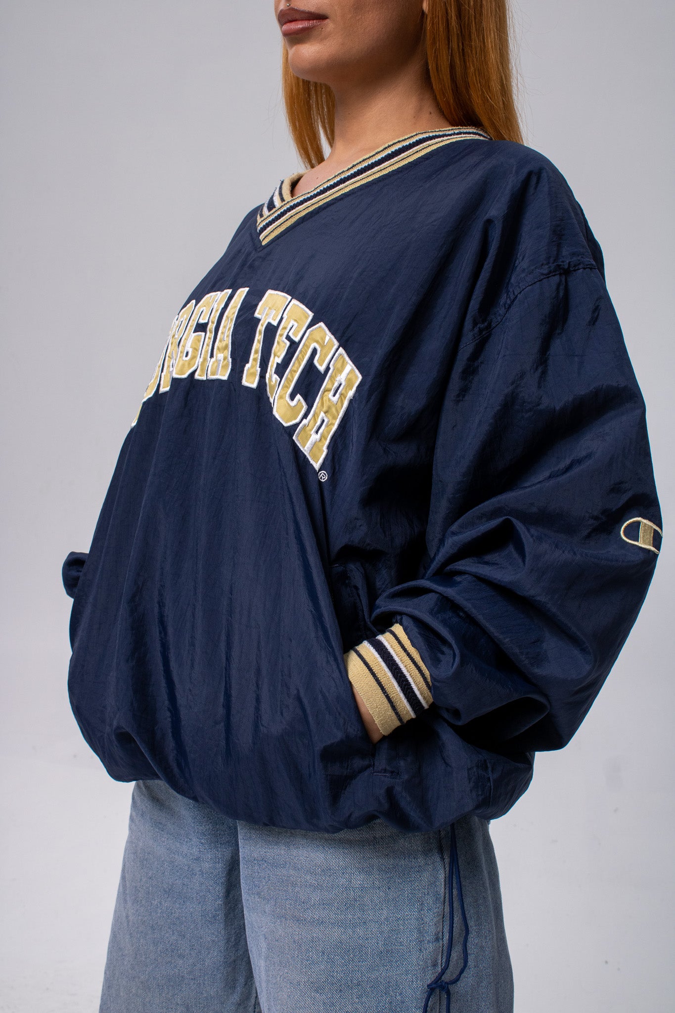 Georgia Tech Pullover Windbreaker Jacket