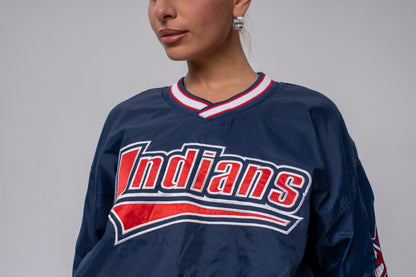 Vintage Cleveland Indians Starter Pullover Windbreaker Jacket