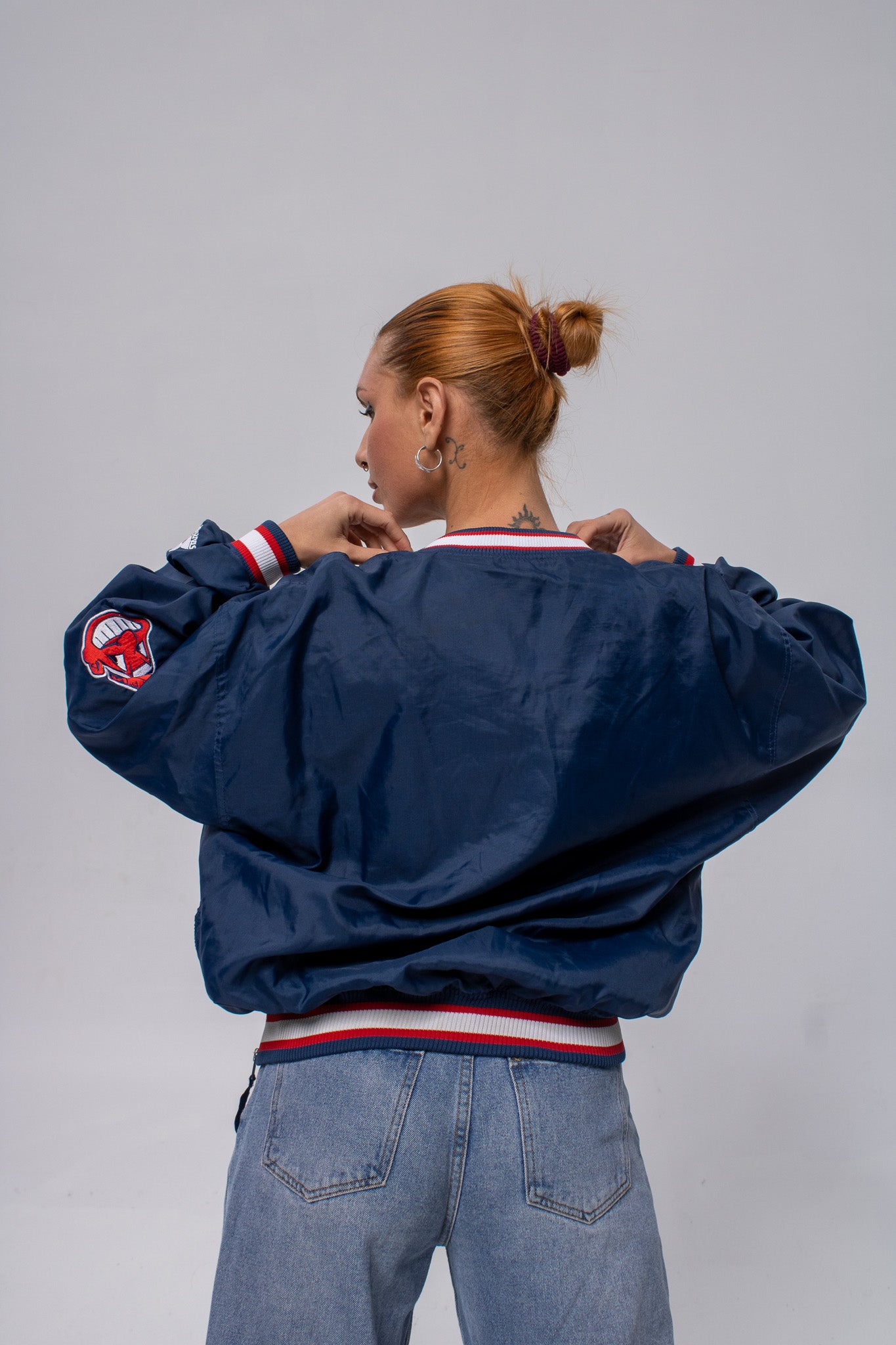 Vintage Cleveland Indians Starter Pullover Windbreaker Jacket
