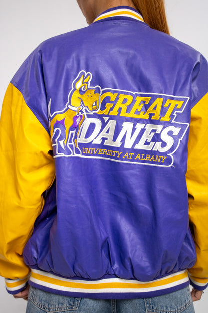 Vintage UAlbany Great Danes Varsity Jacket