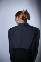 Μεταποιημένο Crop blazer