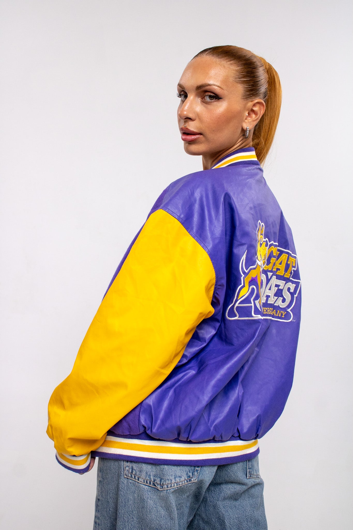 Vintage UAlbany Great Danes Varsity Jacket