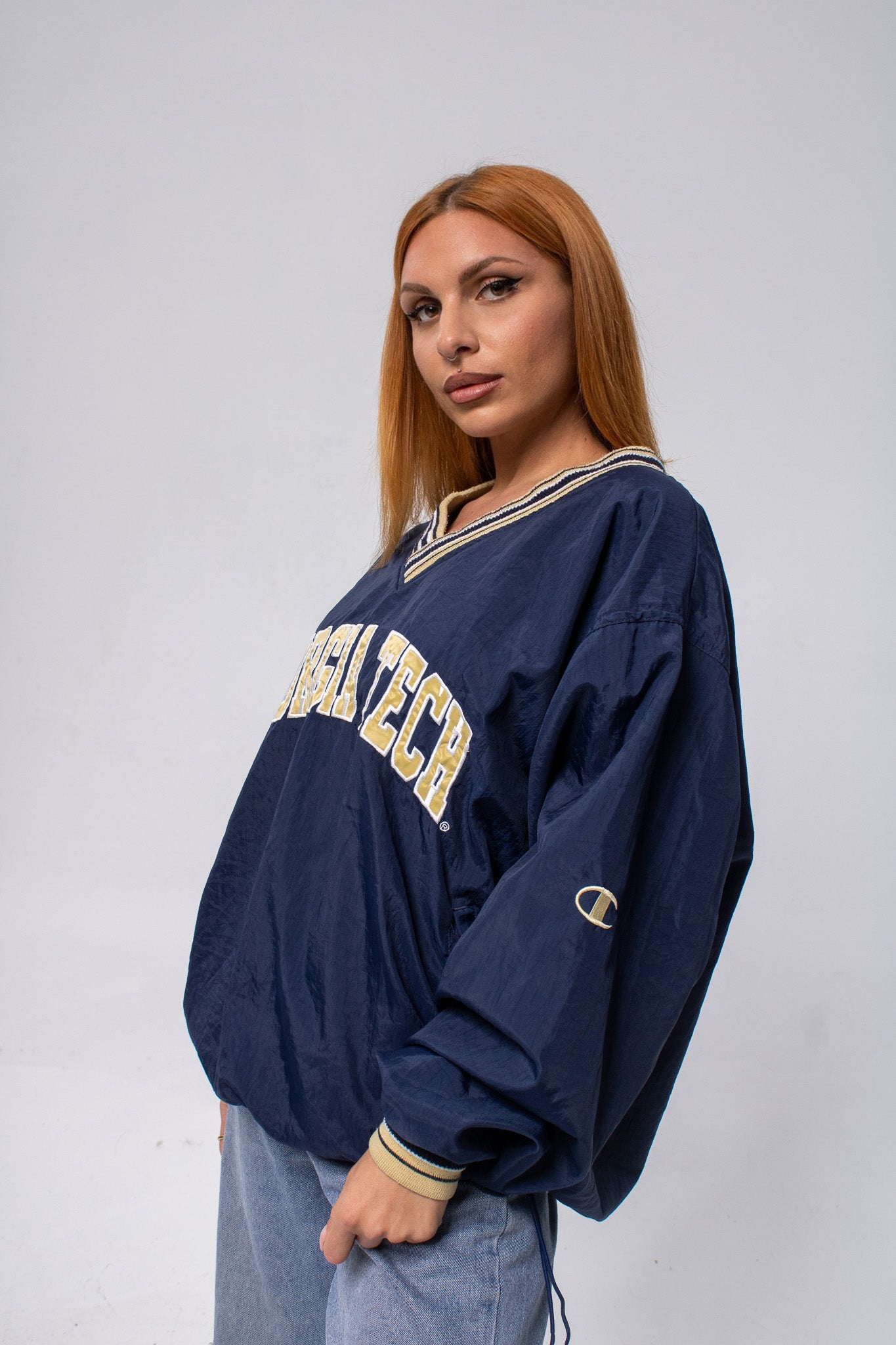 Georgia Tech Pullover Windbreaker Jacket